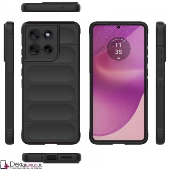 Magic Shield guminis dėklas - juodas (Motorola Moto G86 Power)